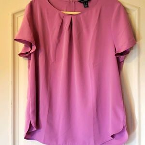 Business top light plum XL landsend